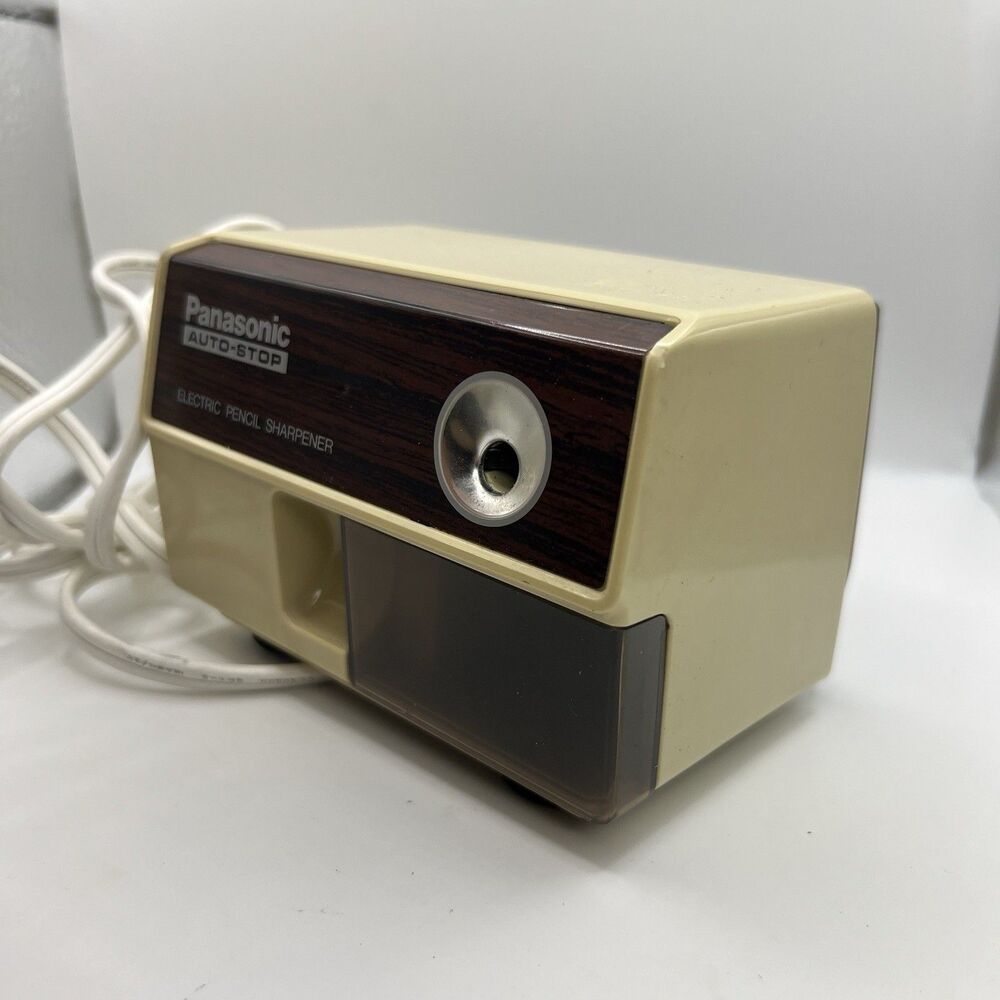 Vintage Panasonic Auto Stop Model KP-110 Electric Pencil Sharpener Tested Works - Picture 4 of 6